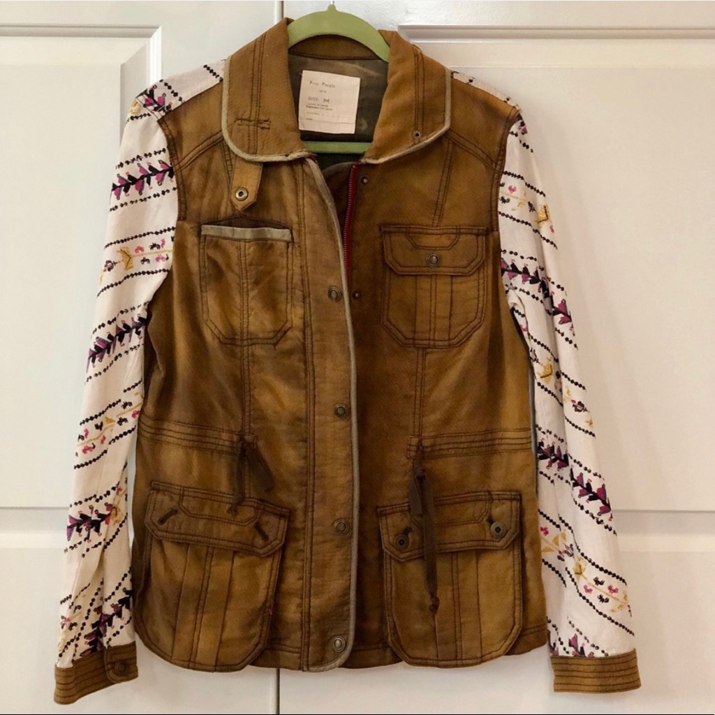 Free People Tribal Aztec Utility Jacket